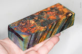 Stabilized box elder burl wood block
