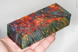 Stabilized box elder burl wood block