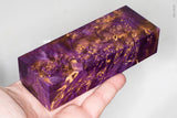 Stabilized box elder burl wood block