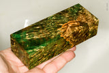 Stabilized box elder burl wood block