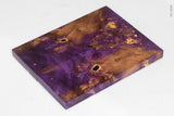 Stabilized box elder burl wood scales