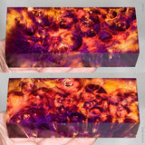 Stabilized box elder burl wood block