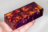Stabilized box elder burl wood block