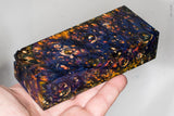 Stabilized box elder burl wood block