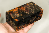 Large stabilized box elder burl wood block