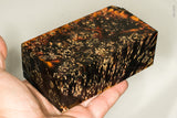 Large stabilized box elder burl wood block