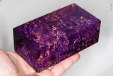 Large stabilized box elder burl wood block