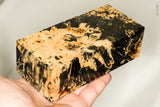 Large stabilized box elder burl wood block