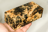 Large stabilized box elder burl wood block