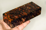 Stabilized box elder burl wood block