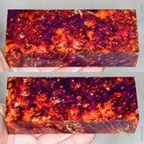 Stabilized box elder burl wood block