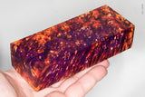 Stabilized box elder burl wood block
