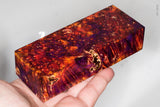 Stabilized box elder burl wood block