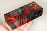 Stabilized box elder burl wood block