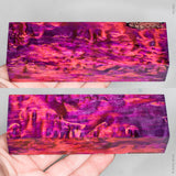 Stabilized masur karelian birch wood block
