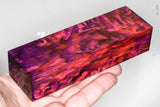 Stabilized masur karelian birch wood block