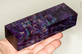 Stabilized masur karelian birch wood block