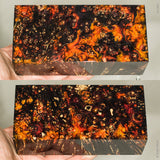 Large stabilized box elder burl wood block