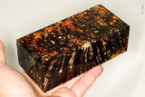 Large stabilized box elder burl wood block
