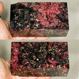 Large stabilized box elder burl wood block