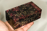 Large stabilized box elder burl wood block