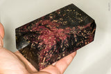 Large stabilized box elder burl wood block