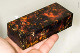 Stabilized box elder burl wood block