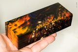 Stabilized box elder burl wood block