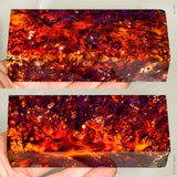 Stabilized box elder burl wood block