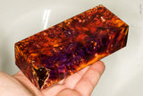 Stabilized box elder burl wood block