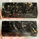Stabilized box elder burl wood block