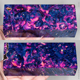 Stabilized box elder burl wood block