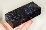 Stabilized box elder burl wood block