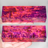 Stabilized masur karelian birch wood block