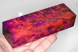 Stabilized masur karelian birch wood block
