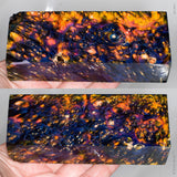 Stabilized box elder burl wood block