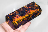 Stabilized box elder burl wood block