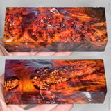 Stabilized box elder burl wood block