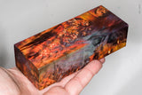 Stabilized box elder burl wood block