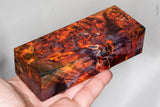 Stabilized box elder burl wood block