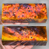 Stabilized box elder burl wood block