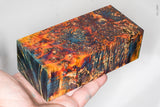 Large stabilized box elder burl wood block