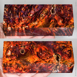 Stabilized box elder burl wood block