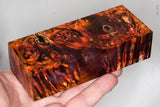 Stabilized box elder burl wood block