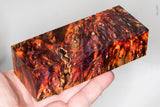 Stabilized box elder burl wood block