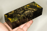 Stabilized box elder burl wood block