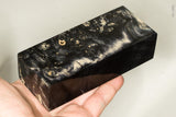 Stabilized box elder burl wood block