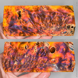 Stabilized box elder burl wood block