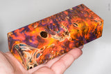 Stabilized box elder burl wood block