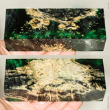 Stabilized box elder burl wood block